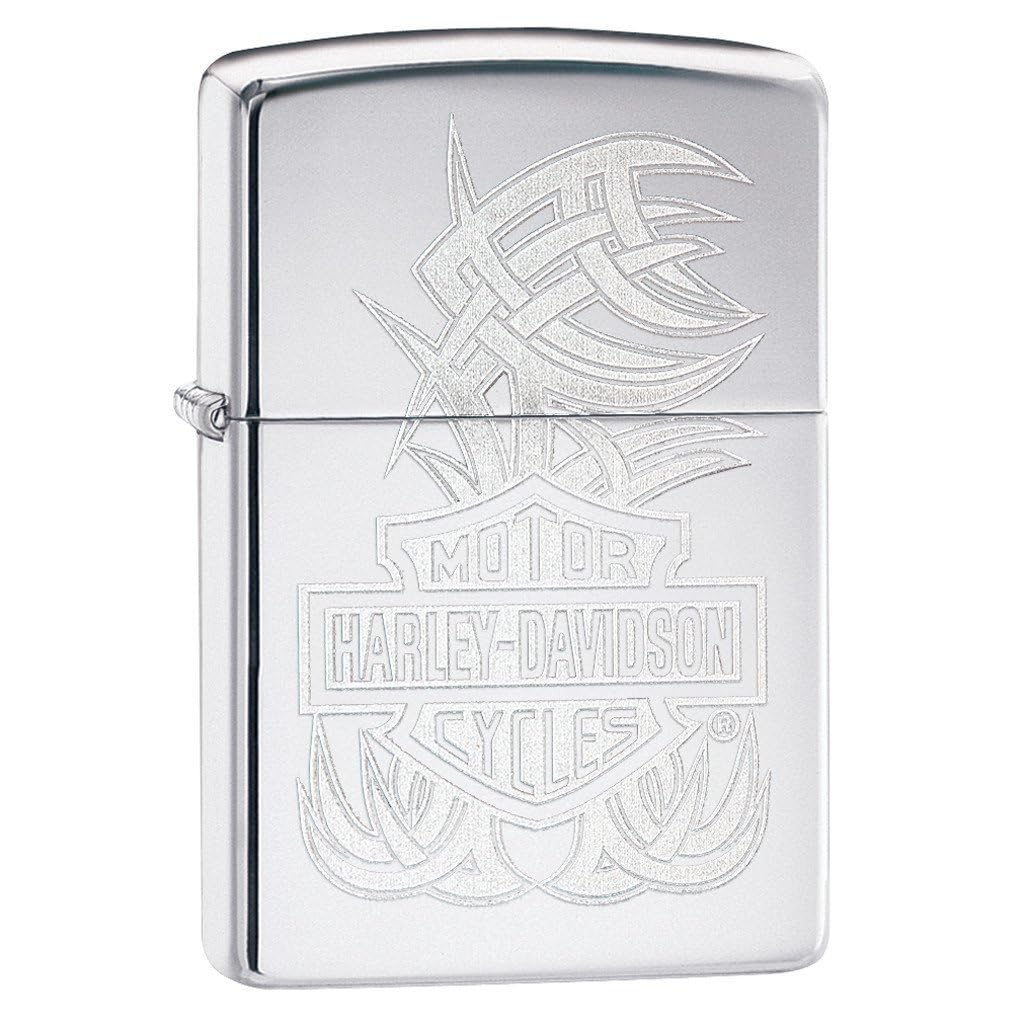 Personalized Zippo Harleey-Daviddson Windproof Oil Lighter Engraving - Christmas, Halloween & Valentines Day Gift (Globe)
