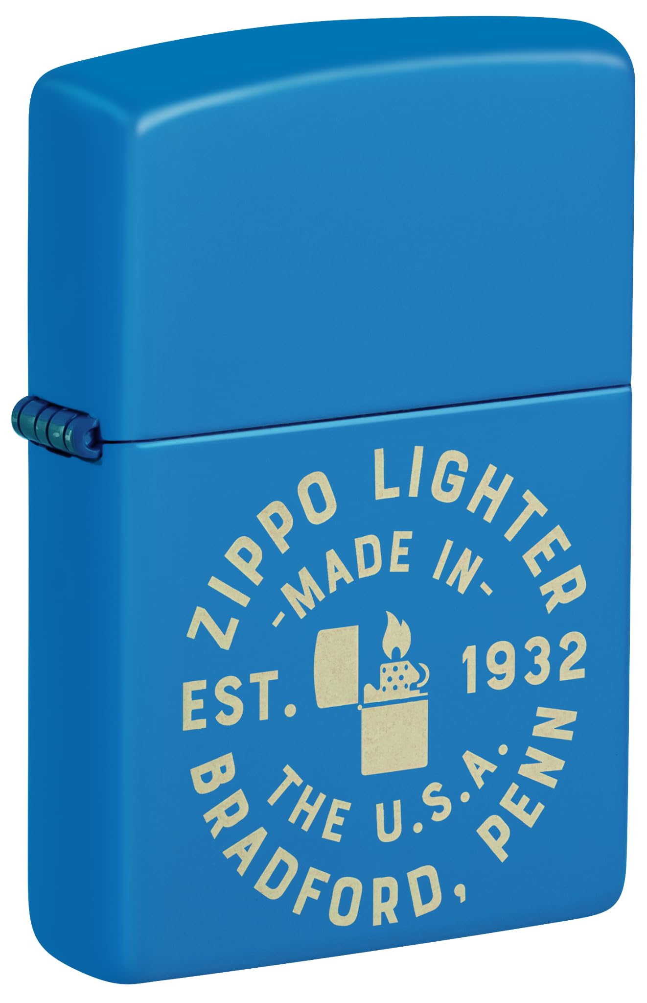 Zippo It Works Design Metallic Red Pocket Lighter