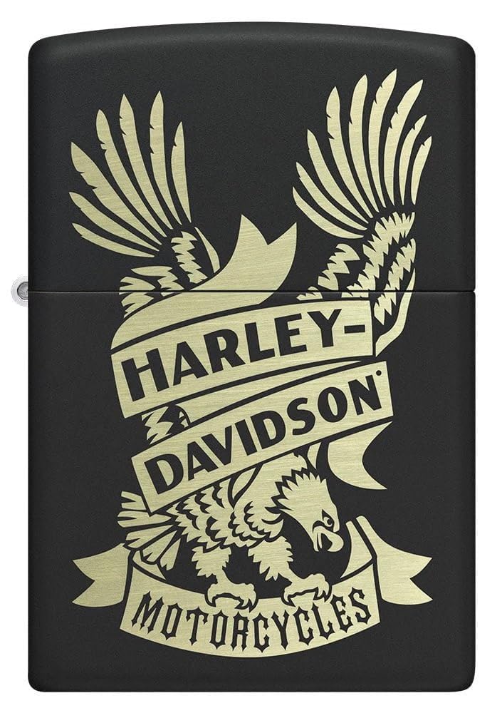 Personalized Zippo Harleey-Daviddson Windproof Oil Lighter Engraving - Christmas, Halloween & Valentines Day Gift (Globe)