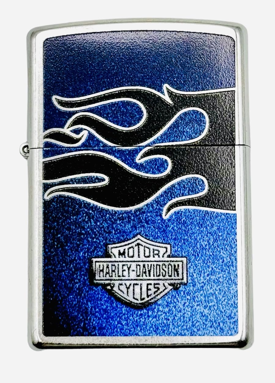 Personalized Zippo Harleey-Daviddson Windproof Oil Lighter Engraving - Christmas, Halloween & Valentines Day Gift (Globe)
