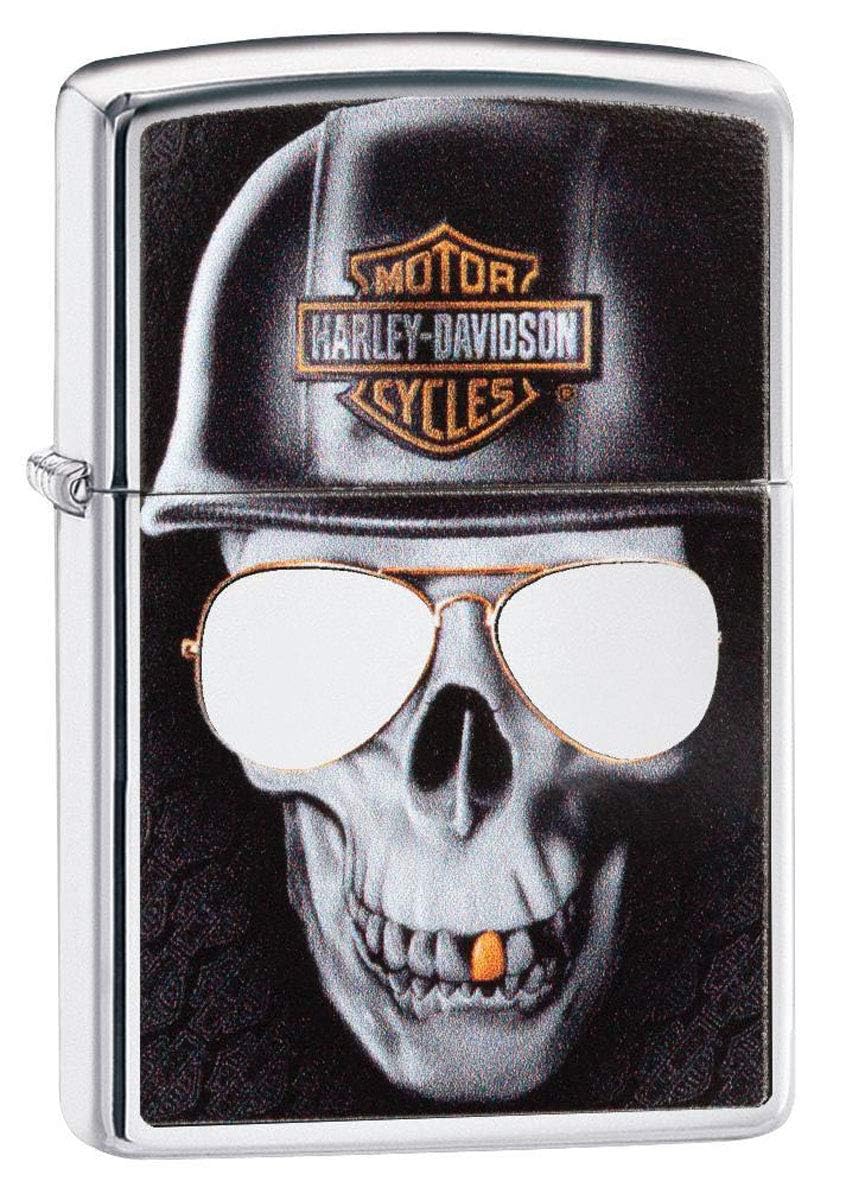 Personalized Zippo Harleey-Daviddson Windproof Oil Lighter Engraving - Christmas, Halloween & Valentines Day Gift (Globe)