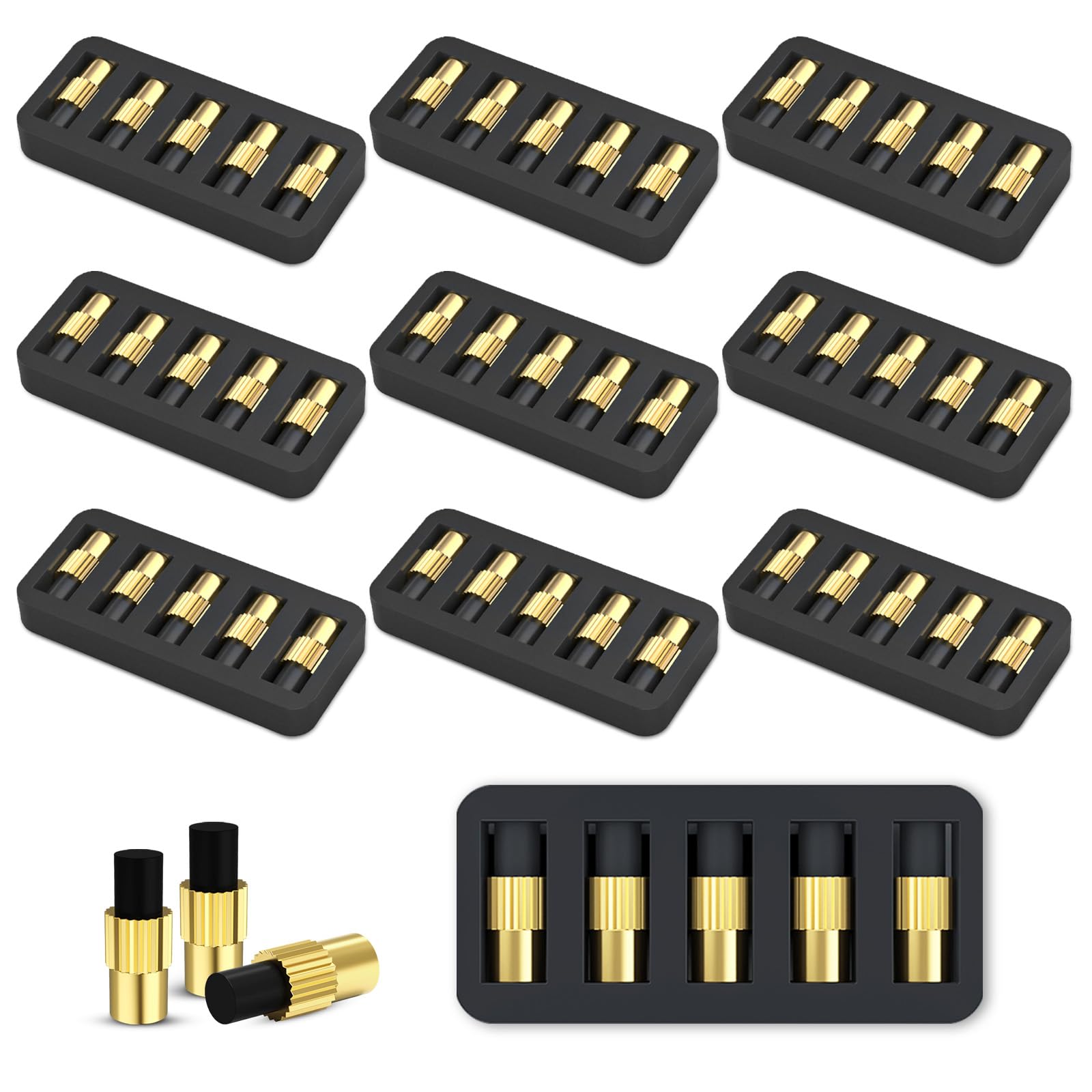 Single Flint Striker Spark Lighter, 2PCS Flint Torch Igniter with 20 Extra Flint Refills, for Welding, Brazing, and Soldering(2 Square Flint Strikers + 20 Replacement Flints)