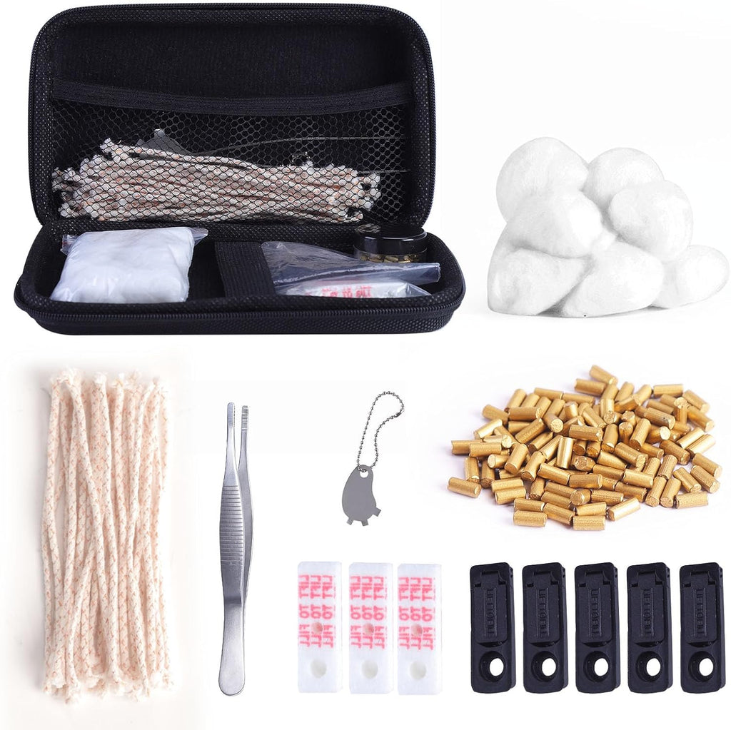 Lighter Repair Kit - Complete Maintenance Tools for Fluid & Petrol Lighters | Includes Flint, Wick, and Accessories | Vintage Lighter Repair Solution
