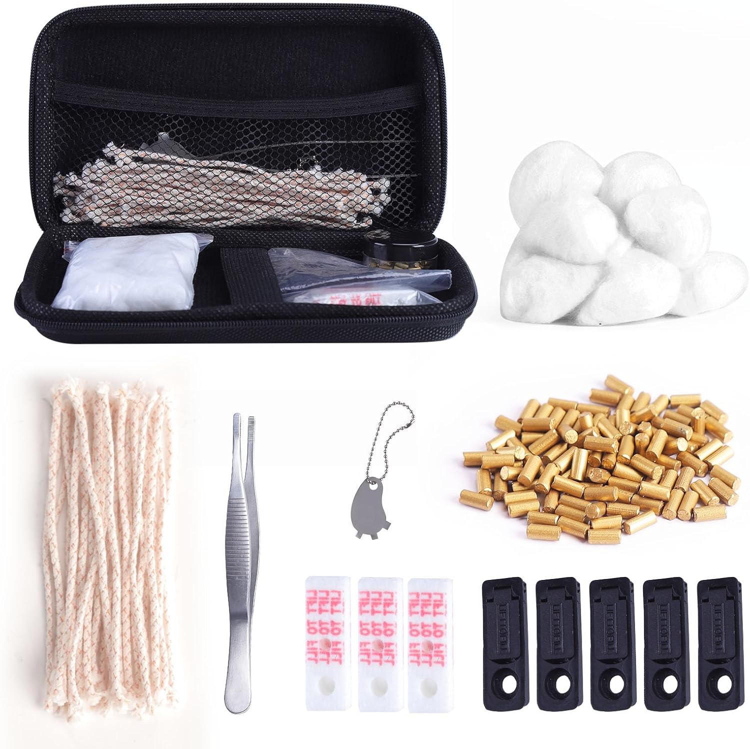 Lighter Repair Kit - Complete Maintenance Tools for Fluid & Petrol Lighters | Includes Flint, Wick, and Accessories | Vintage Lighter Repair Solution
