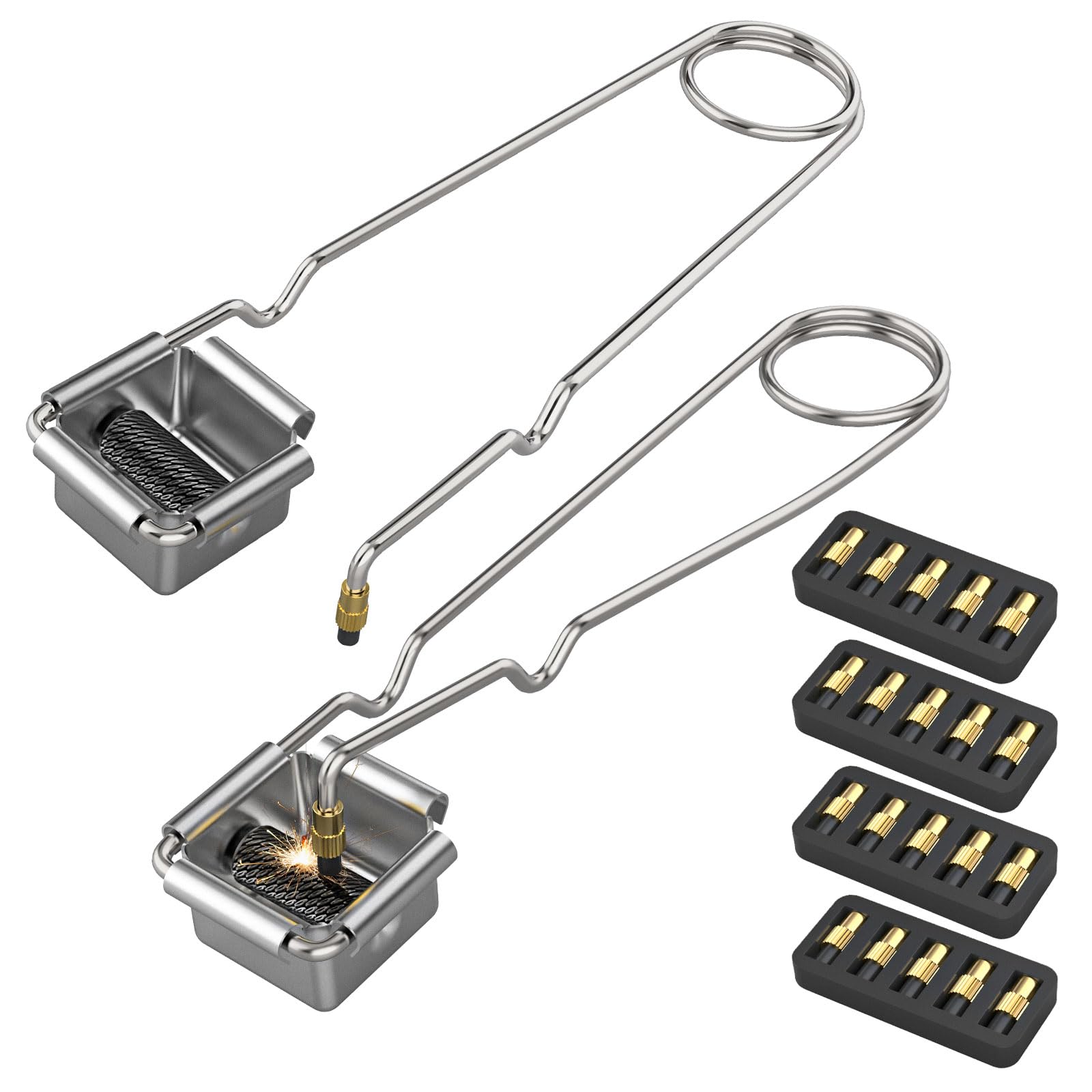 50Pcs Single Flint Lighter Flint Refills, Torch Replacement Flints for Single Flint Igniter,for Welding, brazing and Soldering(Flint Refills Strikers – 50 Pieces)