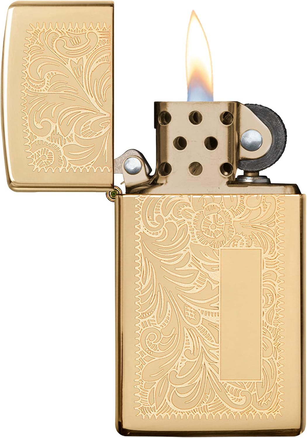 Zippo Venetian Slim High Polish Brass Pocket Lighter
