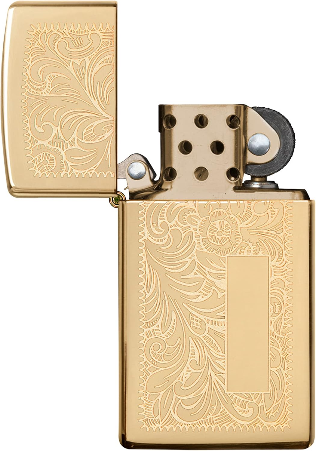 Zippo Venetian Slim High Polish Brass Pocket Lighter